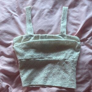 Streetwear Society Cream Lace Top